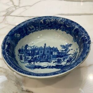 Vintage Victoria Ware Flow Blue Ironstone Bowl—Beautiful!! Excellent Condition!